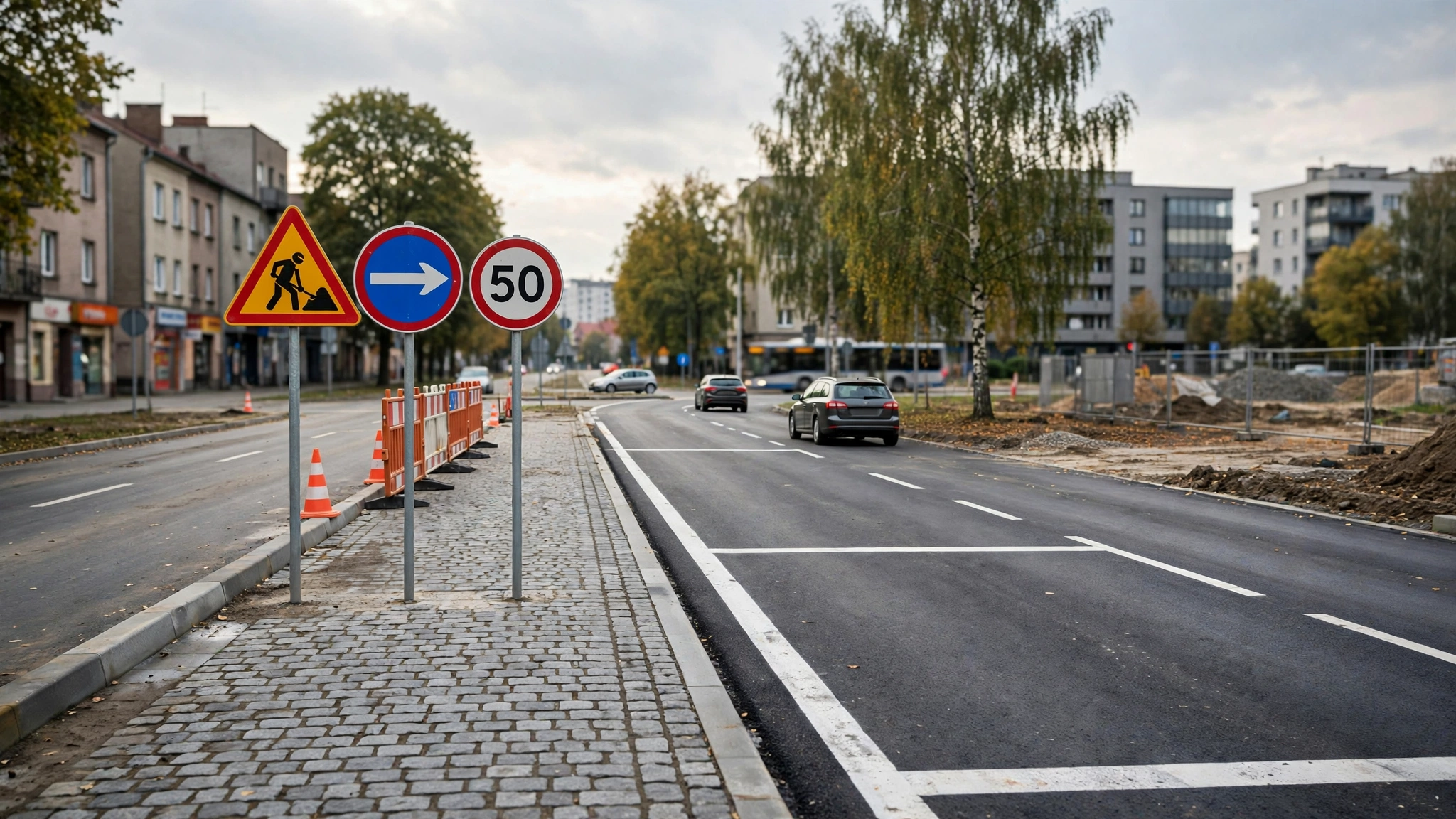 Oznakowanie drogowe i nowa jezdnia na S19 między Nienadówką a Stobierną w trakcie rozbudowy trasy