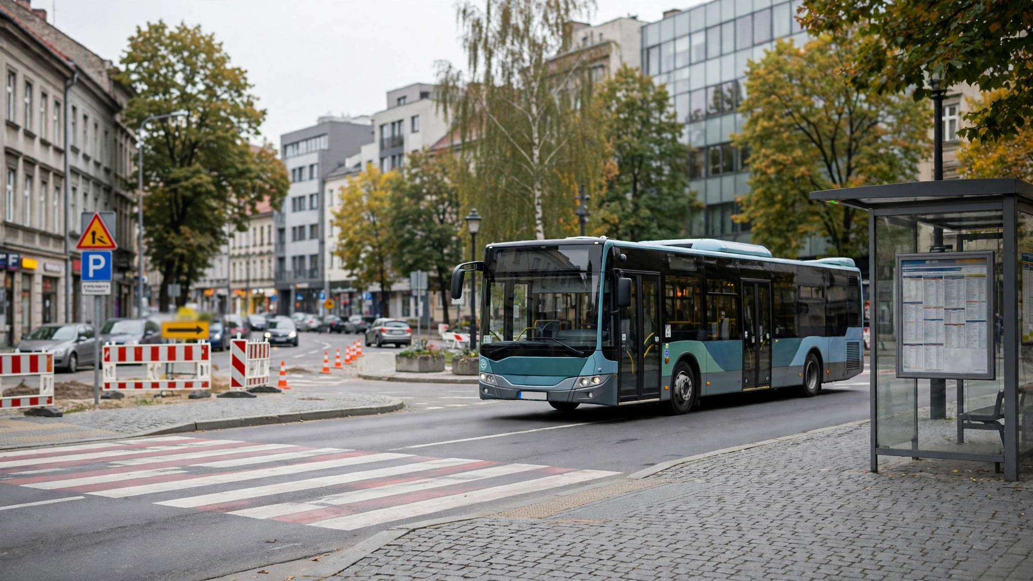 Autobus miejski na ulicy w Rzeszowie